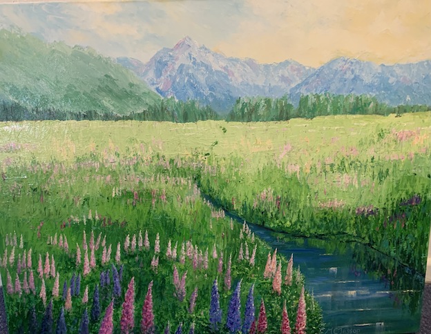 Marilyn Jessop | Lupin  Country | McATamney Gallery and Design Store | Geraldine NZ